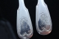 Preview: Bruckmann Augsburger Faden 2 Gabeln mit Monogramm versilbert