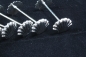 Preview: 6 Messerbänke Messerbänkchen Muschelform versilbert