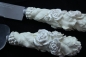 Preview: Tortenmesser und Tortenheber mit Rosengriff Hochzeit