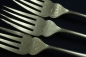 Preview: 3 Fischgabeln Bohrmann versilbert