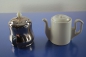 Preview: Kaffeekännchen Portionskännchen mit versilberter Haube