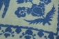 Preview: Alte Leinen Tischdecke mit Bauernhanddruck 120 x 150 cm