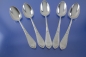 Preview: 5 Speiselöffel Löffel Jugendstil Henninger versilbert
