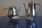 Preview: Hutschenreuther Eleganz Kaffekanne, Teekanne, Milch und Zucker Set versilbert