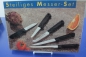 Preview: Messer-Set 5-teilig Edelstahl + Kunststoff OVP