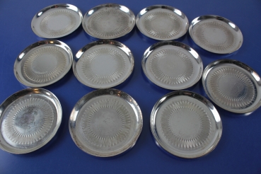 11 WMF Untersetzer versilbert