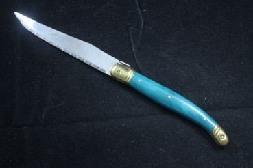 Laguiole de table 6 Steakmesser türkies Fabrique a Thiers France