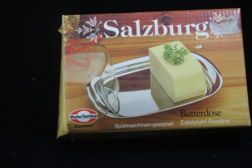 Marke Tischfein Salzburg Butterdose Edelstahl OVP