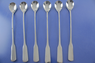Marke Tischfein Salzburger Spaten 6 Limonadenlöffel Cocktaillöffel 21,8 cm Edelstahl