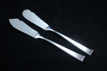 Art Deco Butter- und Käsemesser Suprasil versilbert