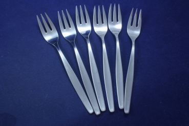 Auerhahn Model 861 6 Kuchengabeln Edelstahl