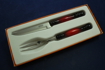 Rastal Besteck Steakbesteck orange/ schwarz OVP