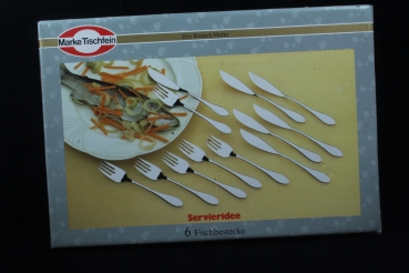 Marke Tischfein Fischbesteck für 6 Personen 12 Teile