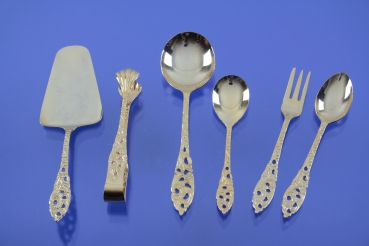 Preview: Kaffeebesteck vergoldet