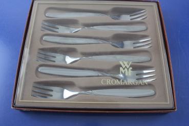 WMF Rom 6 Kuchengabeln Cromargan OVP