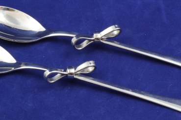 Löffel mit Schleife 2 Stück Edelstahl