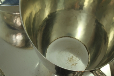 Preview: WMF Milch- und Zucker Set Hammerschlag Dekor versilbert