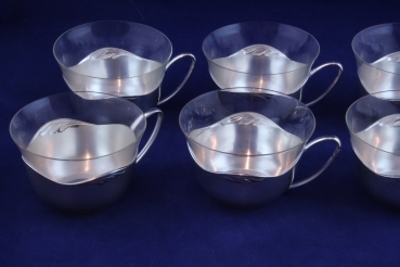 WMF Paris Teeservice, Teeglashalter versilbert