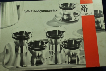 WMF Teegarnitur Teeservice, Teeglashalter versilbert OVP