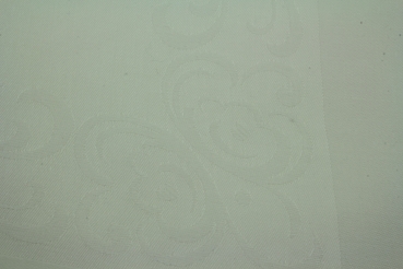 Tischdecke weiß Webmuster ca. 200 x 120 cm