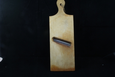 Alter Gurkenhobel Gemüsehobel aus Holz 26,0 x 11,8 cm