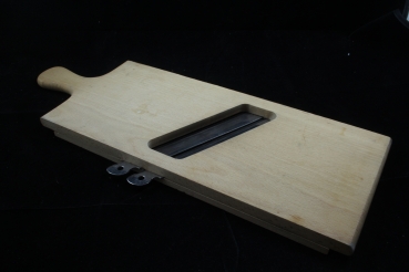 Alter Gurkenhobel Gemüsehobel aus Holz 43 x 15,5 cm