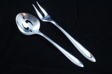 First Lady Meriden Silver Plated Co Olivenlöffel + Gäbelchen versilbert