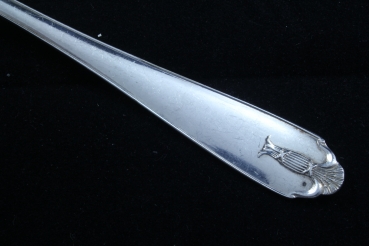 Jugendstil Kompottlöffel Servierlöffel Sahnelöffel versilbert