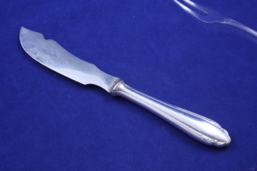 Käsemesser mit Heftgriff versilbert