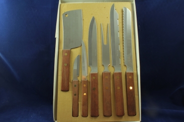Messer-Set mit Holzgriffen 7 Teile
