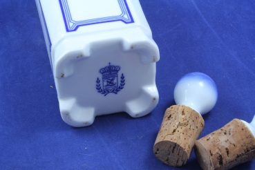 Essig- und Ölflasche Keramik Jugendstil Muster