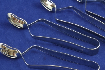 Grasoli Schneckenzangen 6 Stück Edelstahl