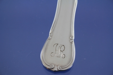 Preview: WMF 3200 Barock Saucenkelle versilbert Monogram HR oder RH