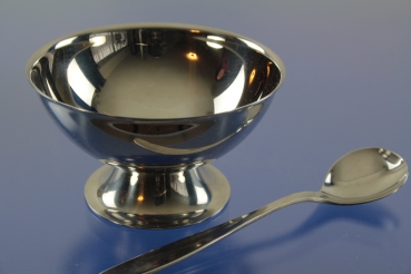 WMF 2 x Eis-Set Eisschale + Eislöffel Cromargan OVP
