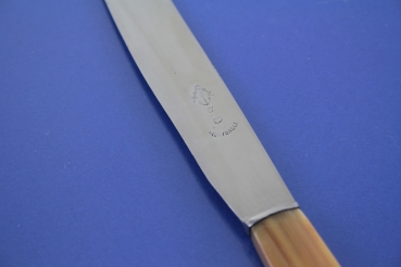 12 Art Déco Messer Speisemesser 22,6 cm Bakelitgriff ca. 1930