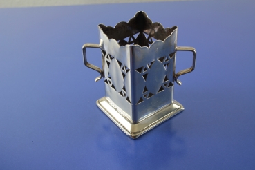 Ständer für eckige Gewürzsaucenflaschen 4,8 x 4,8 cm EPNS England versilbert