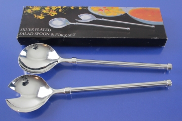 Salatbesteck Silver plated Salad spoon & fork set versilbert