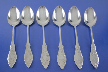 Hanseat Ostfriesen Muster 6 Speiselöffel Löffel 21,0 cm versilbert