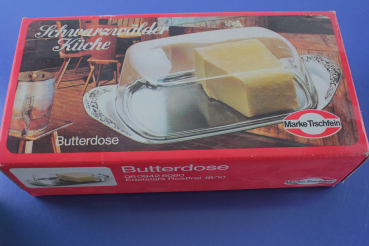 Marke Tischfein Schwarzwälder Küche Butterdose Edelstahl OVP