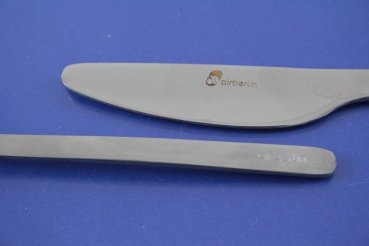Air Berlin Airline Besteck Messer + Gabel Edelstahl