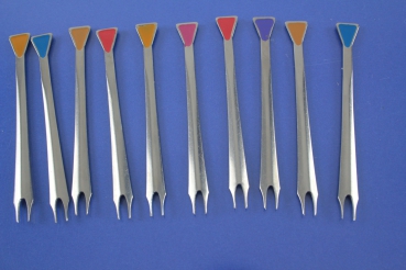 WMF 10 Bowlengabeln Bowlenspieße Cocktailspieße Cromargan