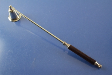Kerzenlöscher versilbert mit Holzgriff