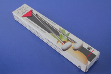WMF 2 Cocktaillöffel Trinkröhrchen Cromargan OVP