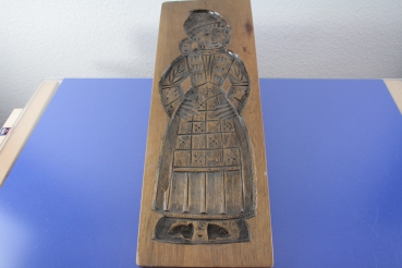 Alte Spekulatiusform Spekulatiusmodel Frau 50 x 17,5 cm
