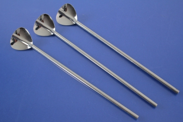 3 Cocktaillöffel Trinkröhrchen Edelstahl