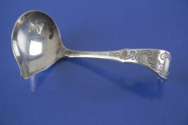A.W. Ostfriesenmuster Sahnekelle Rahmkelle Mini Kelle 7,5 cm versilbert