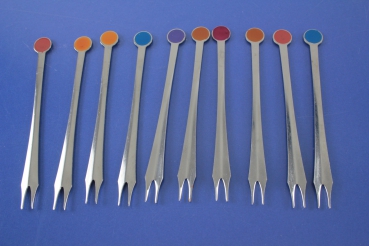 WMF 10 x Bowlengabeln Bowlenspieße Cocktailspieße Cromargan