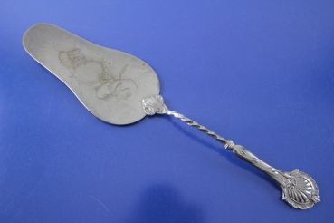 Alter verziehrter Tortenheber 27,8 cm versilbert