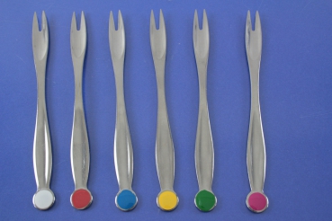 WMF Cocktailspieße Bowlengabeln Bowlenspieße 13,1 cm Cromargan
