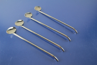 4 Cocktaillöffel Trinkröhrchen Edelstahl